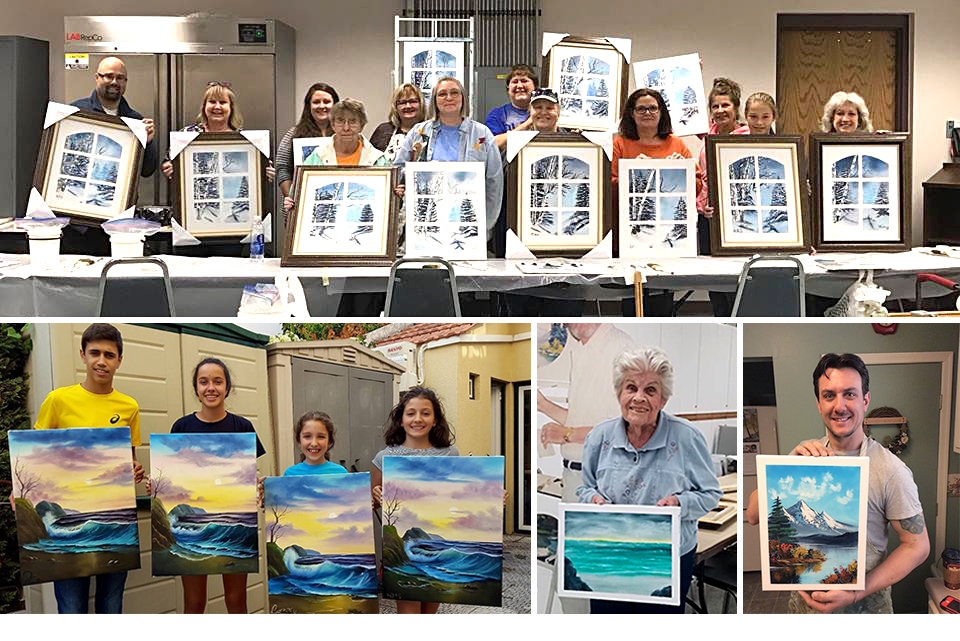 Take a Bob Ross – Style Painting Class